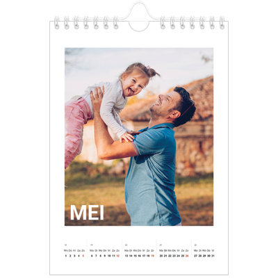 Fotokalender A5 — Grote maandaanduiding [omslag]