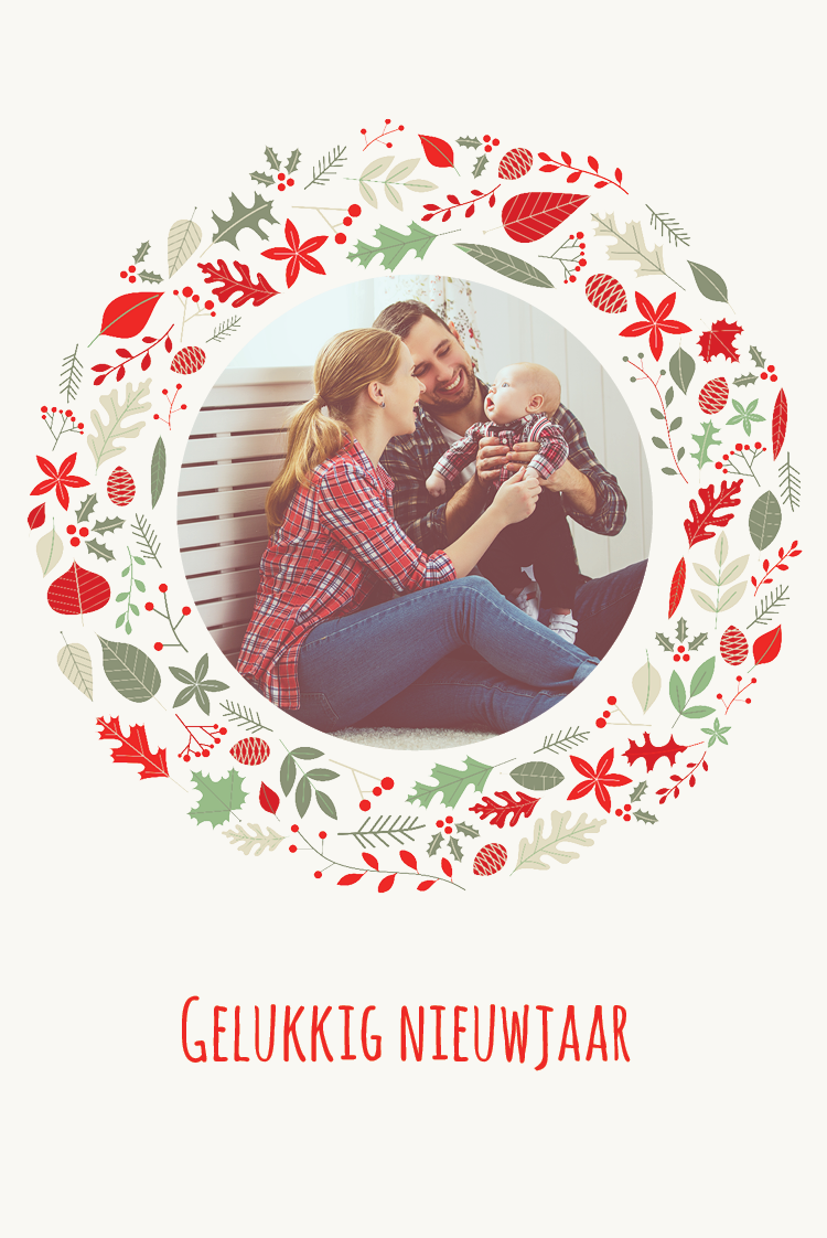 Fotokaarten — Kerstframe - wit