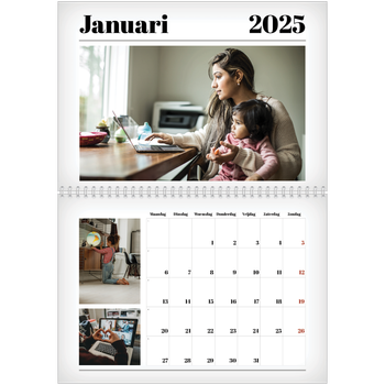 Fotokalender A4 Dubbel — Vers van de pers