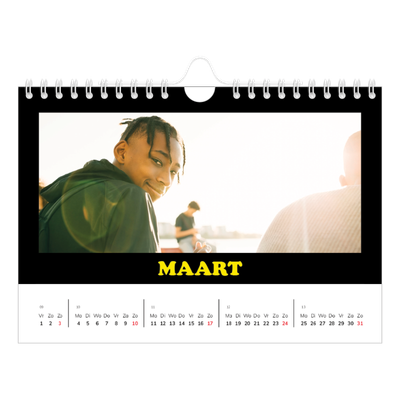 Fotokalender A5 — Vrolijke letters [Mei]