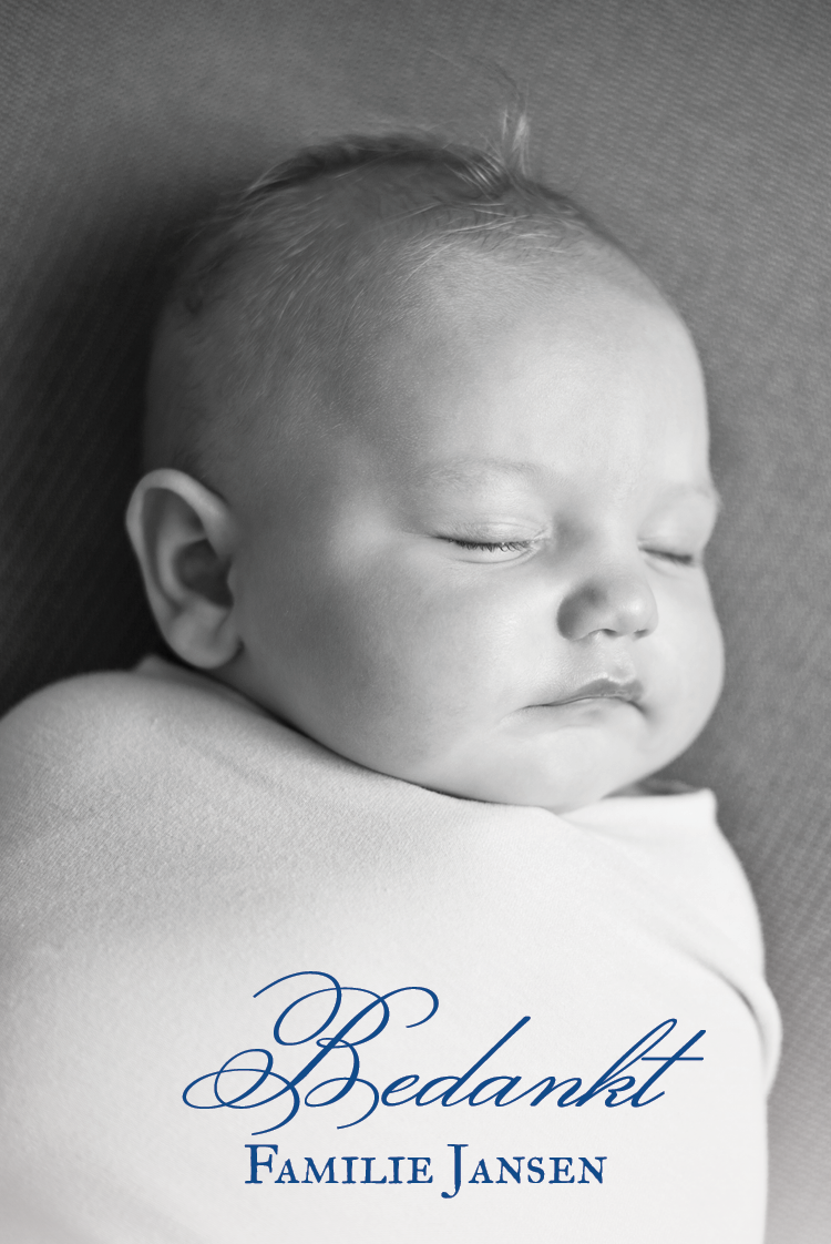 Bedankkaarten — Blauwe mist