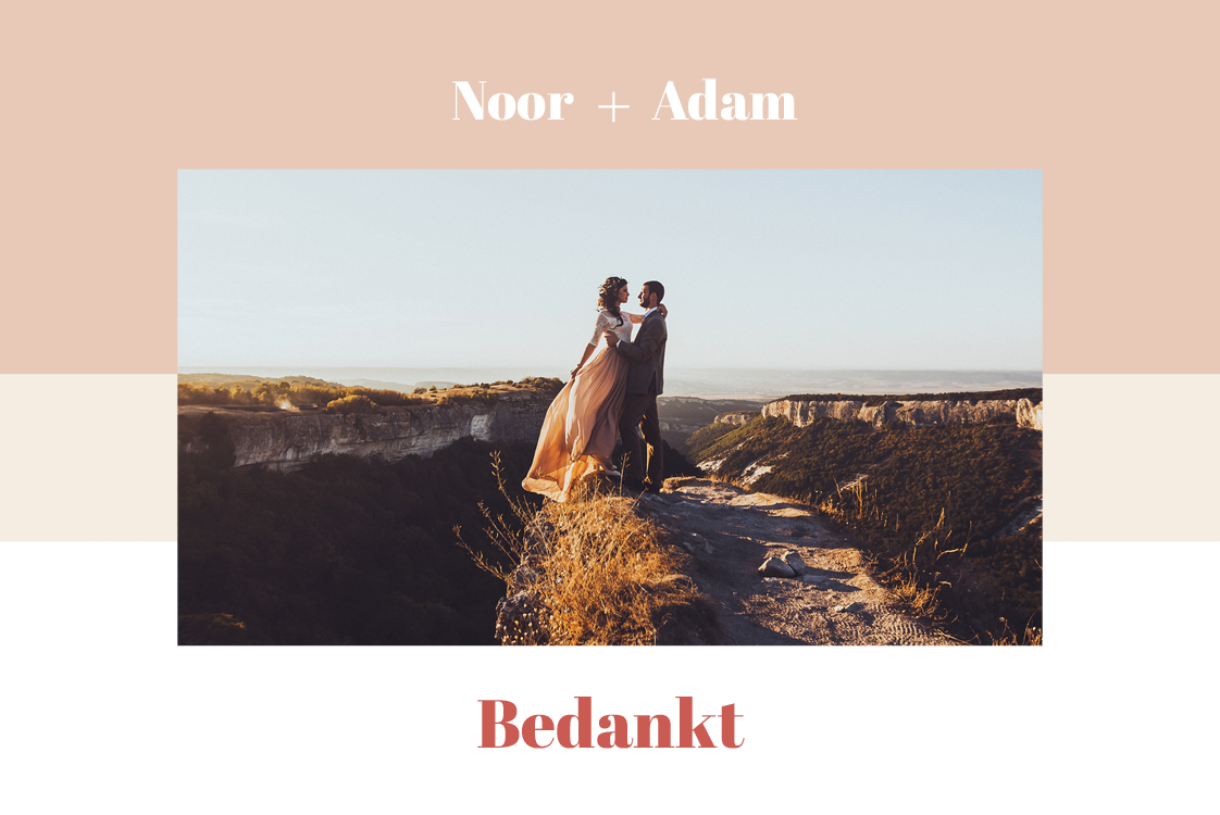 Bedankkaarten — Pastelkleuren