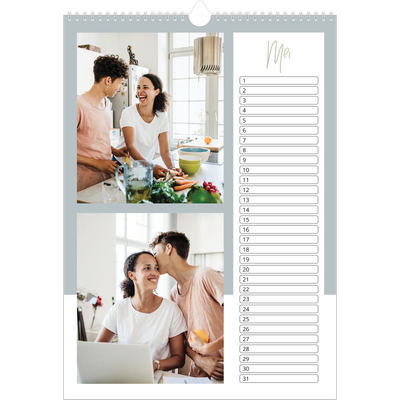 Verjaardagskalenders A3 — Aardse frames [Mei]