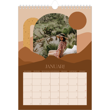 Fotokalender A4 — Neutrale bergen