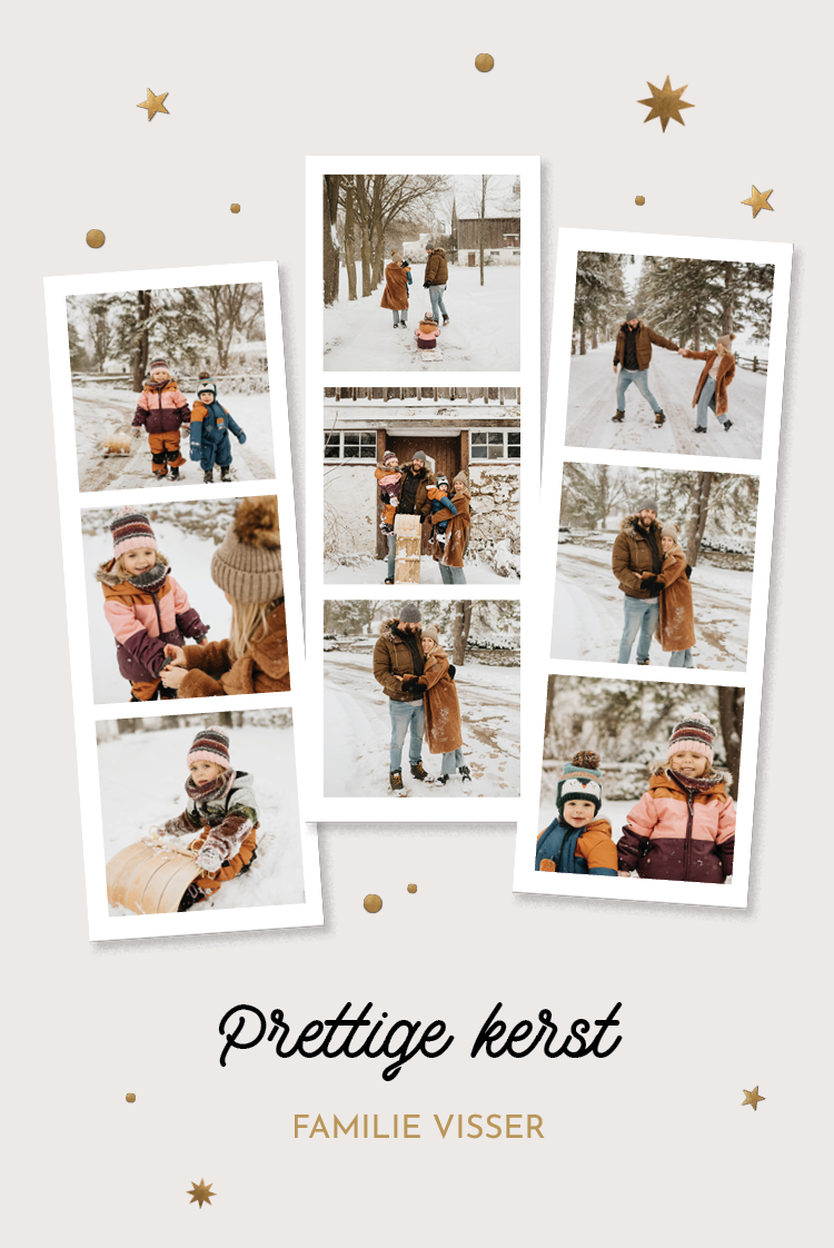 Fotokaarten — Sprenkel van sneeuw en sterren