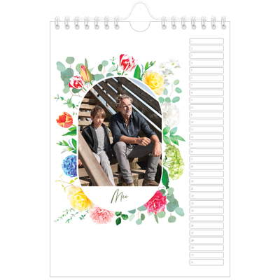 Fotokalender A5 — Klassieke bloemen [Mei]