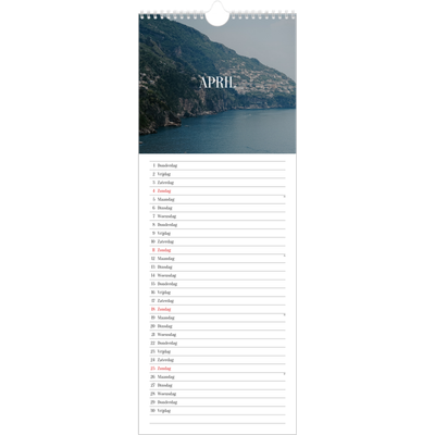 Smalle kalender  — Eindeloze ontsnapping [April]