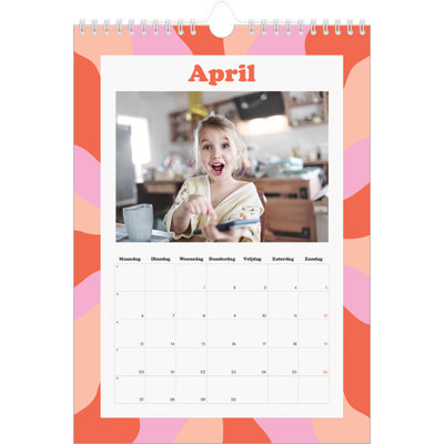 Fotokalender A4 (20 x 30 cm) — Speelse patronen [April]