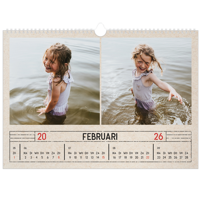 Fotokalender A3 — Stempel effect [Februari]