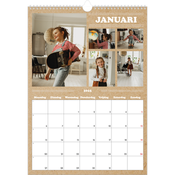 Fotokalender A3 — Magazine stijl