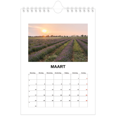 Fotokalender A5 — Eenvoudige foto [Maart]