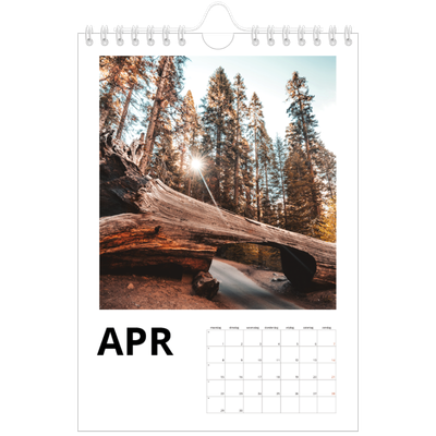 Fotokalender A5 — Witte randen [April]