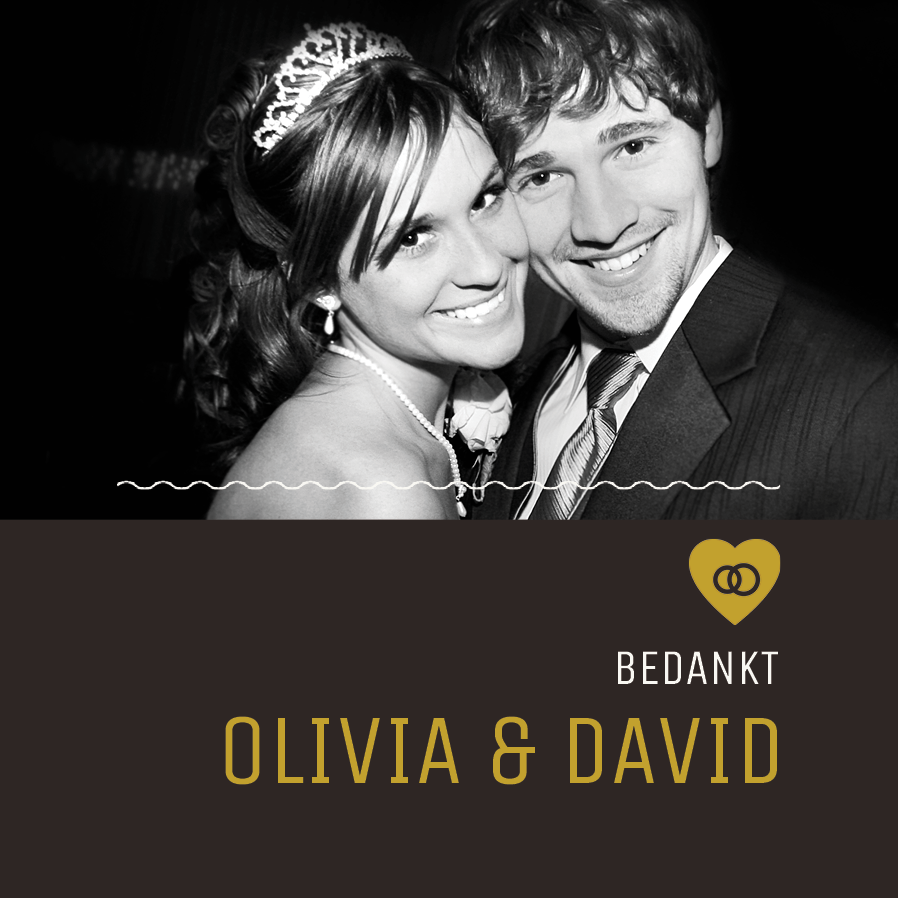 Bedankkaarten — Minimalistisch-Donker