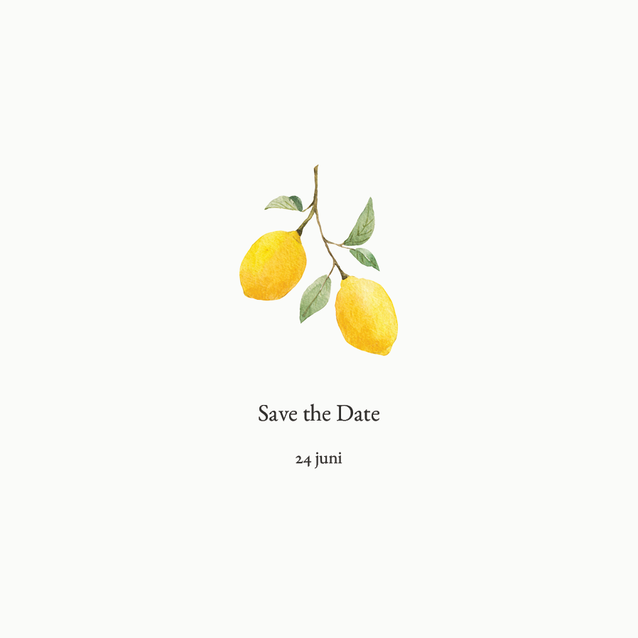 Save the date — Citrus chic