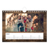 Fotokalender A5 — Houtpatroon [Januari]