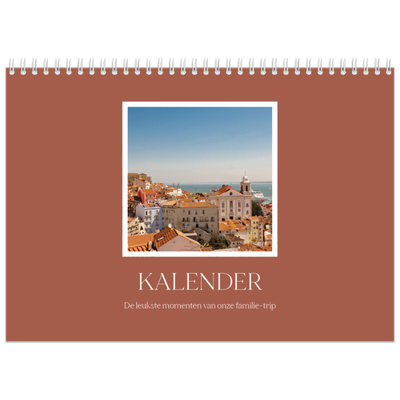 Fotokalender A4 Dubbel (30 x 40 cm) — Klassieke kleuren [omslag]