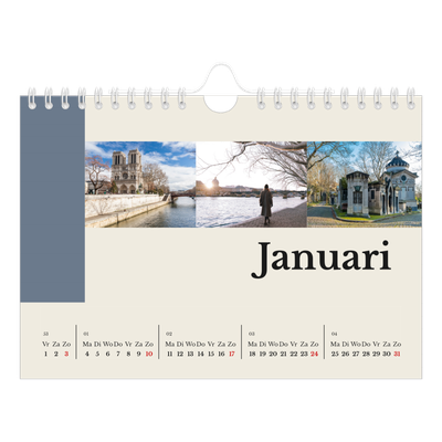 Fotokalender A5 — Bezienswaardigheden van de wereld [Januari]