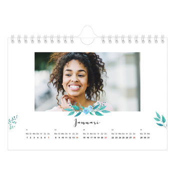 Fotokalender A5 — Bloemen illustraties