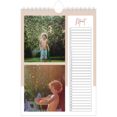 Fotokalender A5 — Aardse frames [Maart]