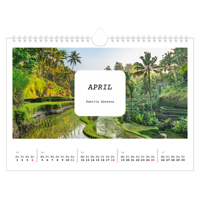 Fotokalender A4 — Het volledige verhaal [April]