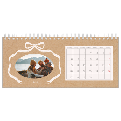 Bureaukalenders — Kraft en strik [April]