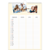 A4 Familieplanners — Modern - gezinsplanner 3 personen [Februari]