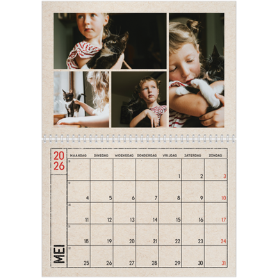 Fotokalender A4 Dubbel (30 x 40 cm) — Stempel effect [omslag]