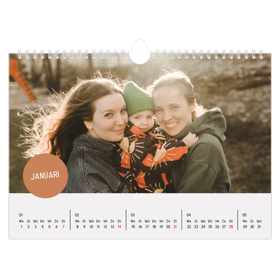 Fotokalender A4 — Fotosticker [Januari]