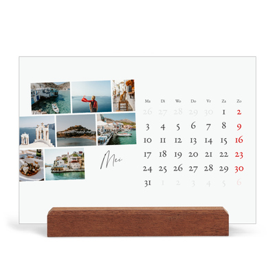 Bureaukalender met houten standaard  — City trip [omslag]