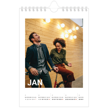 Fotokalender A5 — Grote maandaanduiding