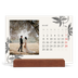 Bureaukalender met houten standaard  — Inkt & klimop [Maart]