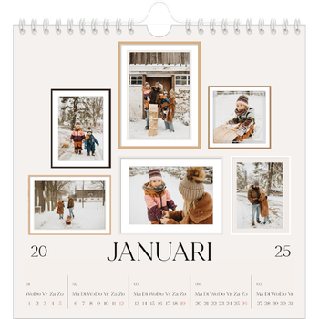 Fotokalender Vierkant — Fotowand gallerij