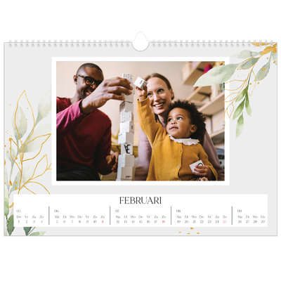 Fotokalender A3 — Bloemen splash [Februari]