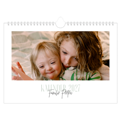 Fotokalender A4 — Gevarieerd lettertype [omslag]