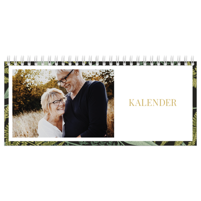 Bureaukalenders — Gebloemd behang [omslag]