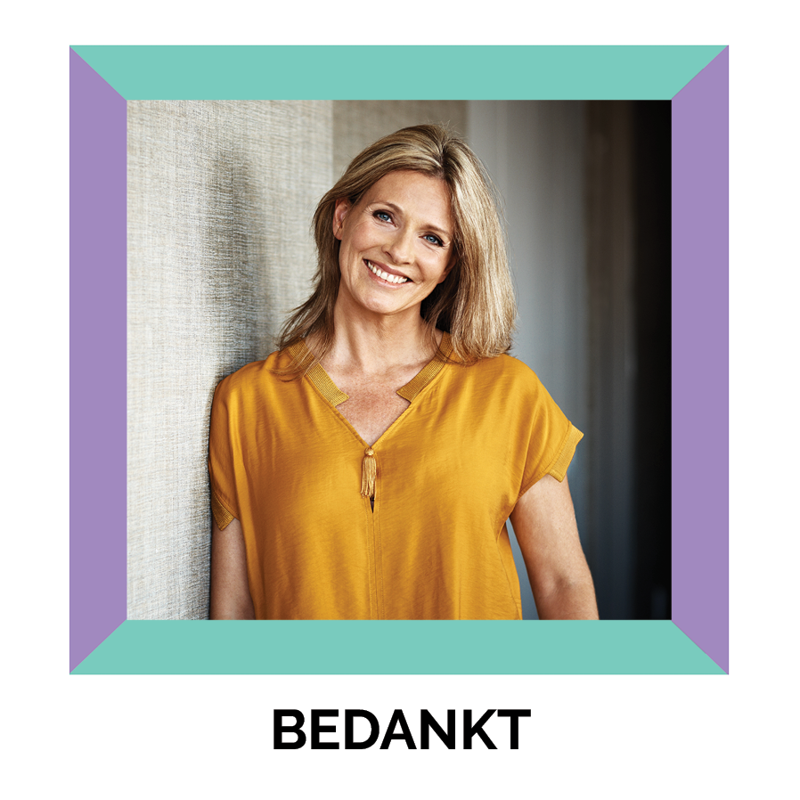 Bedankkaarten — Tweekleurig frame