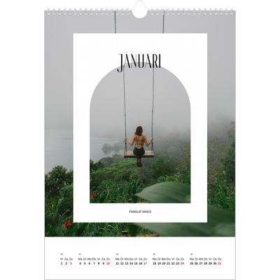A3 Jaarkalender — De open boog [Januari]
