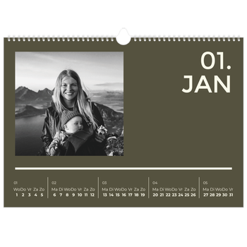 Fotokalender A3 — Modern en gedurft