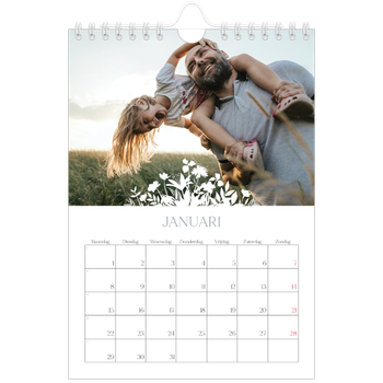Fotokalender A5 — Bloemen motief
