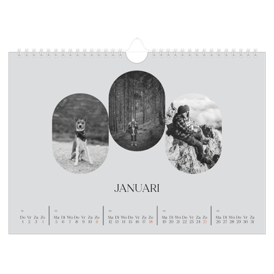 Fotokalender A4 — De open weg [Januari]