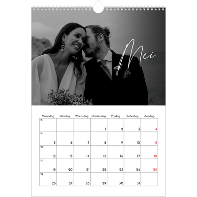 A3 Jaarkalender — Elegant schrift [omslag]