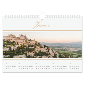 Fotokalender A4 — Gouden banner