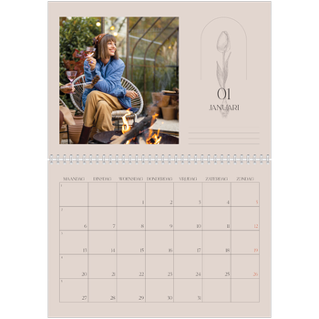 Fotokalender A4 Dubbel — Simpel botanisch