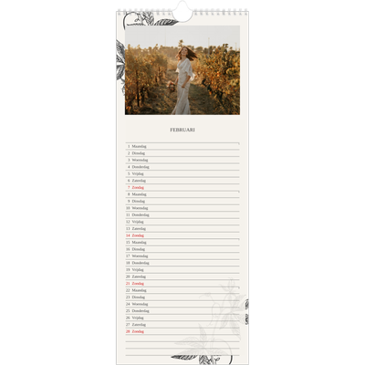 Smalle kalender  — Inkt & klimop [Februari]