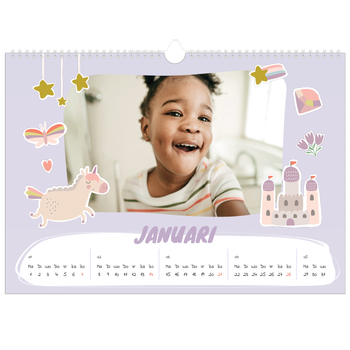 Fotokalender A3 — Regenboog eenhoorn