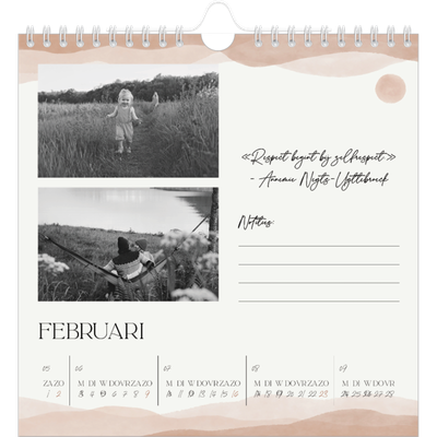 Jaarkalenders vierkant — Welzijn quotes [Februari]