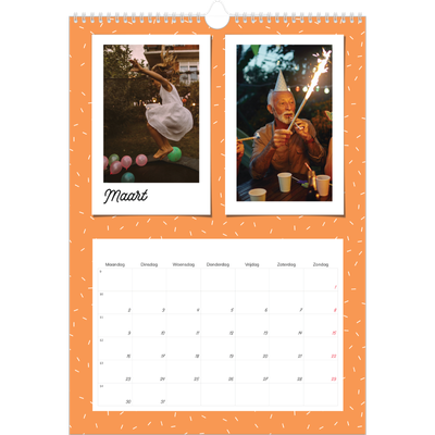 A3 Jaarkalender — Snapshots in felle kleuren [Maart]