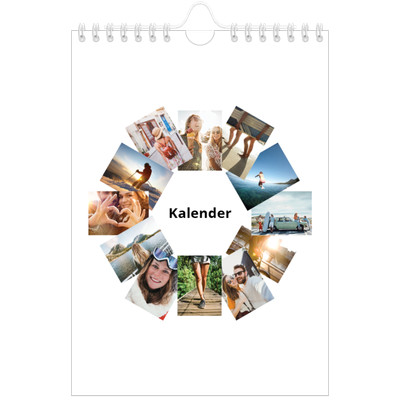 Fotokalender A5 — Collage in blokkenpatroon [omslag]
