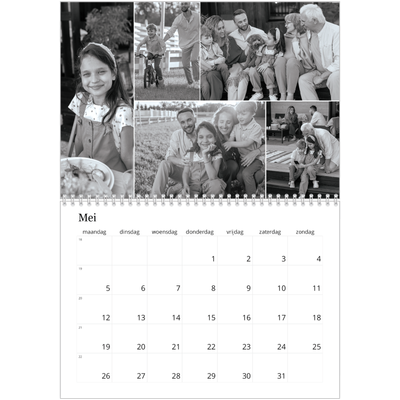Fotokalender A4 Dubbel (30 x 40 cm) — Focus [omslag]