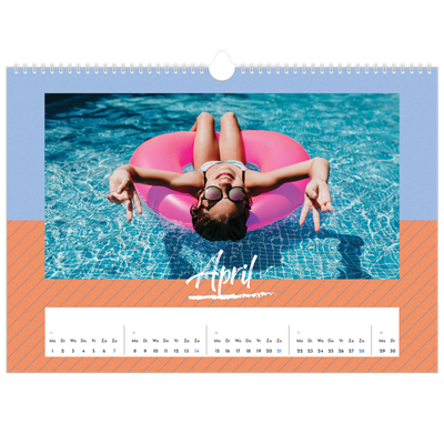 Fotokalender A3 — Kleuren en patronen [April]